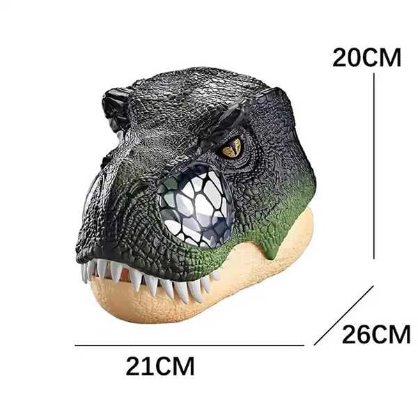 ماسک و کلاه دایناسور تی‌رکس چراغ‌دار و صدادار با فک متحرک Dinosaur Mask WS5501 — تصویر ۶