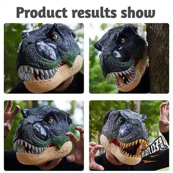 ماسک و کلاه دایناسور تی‌رکس چراغ‌دار و صدادار با فک متحرک Dinosaur Mask WS5501 — تصویر ۸