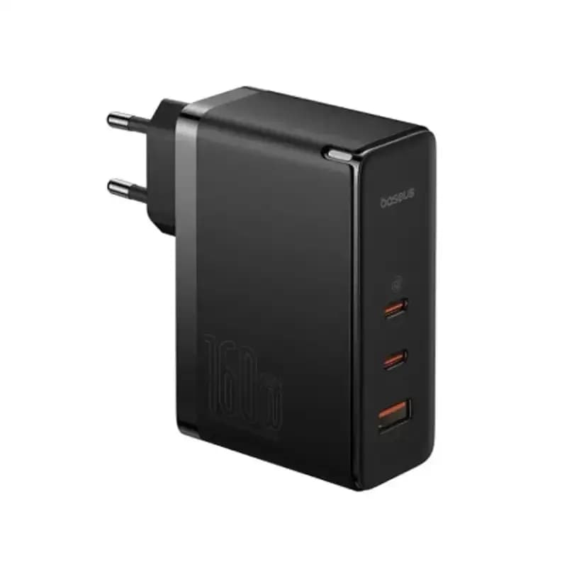 شارژر دیواری سه پورت باسئوس مدل GaN5 Pro 2C+U توان 160 وات همراه با کابل — تصویر ۷