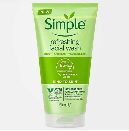 ژل شستشوی شاداب کننده صورت Refreshing سیمپل