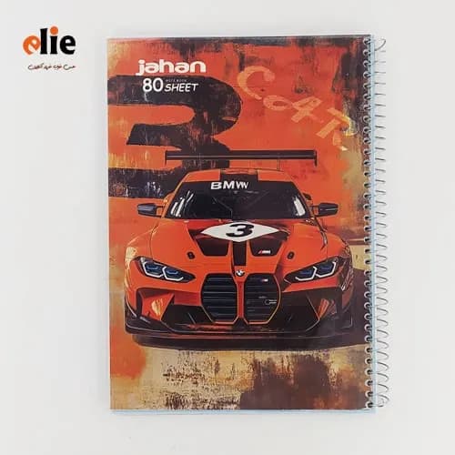 دفتر 80 برگ سیمی مجلد طرح 8567
