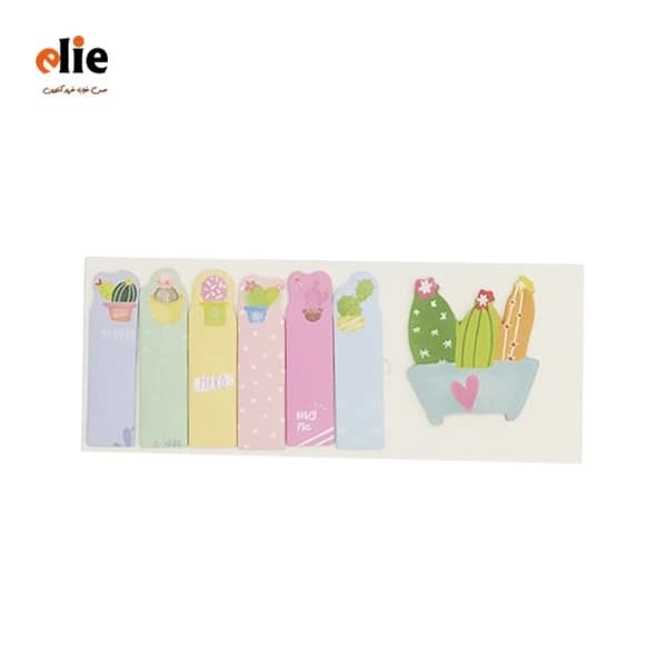 یادداشت چسب دار فانتزی طرح کاکتوس