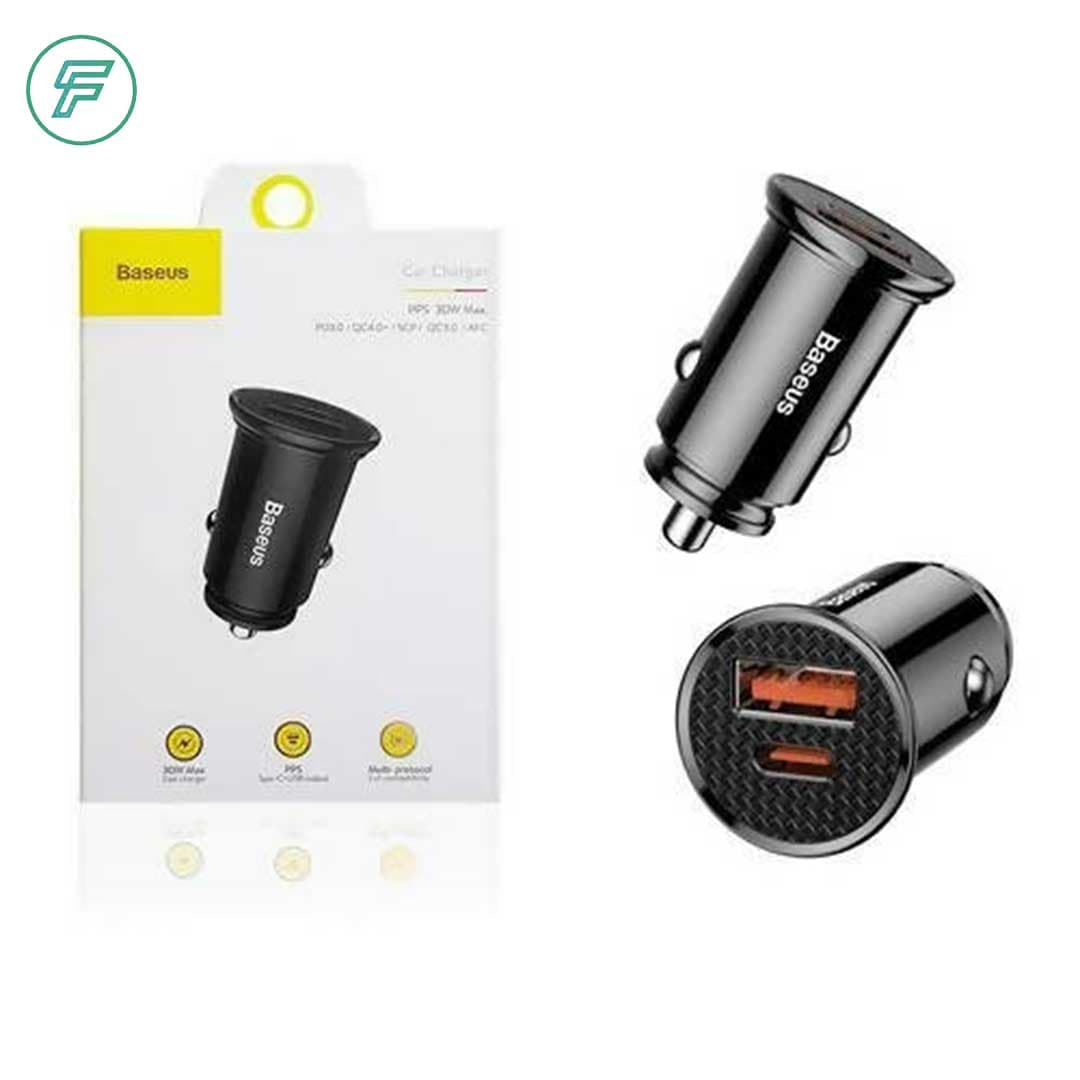 شارژرفندکی 30w باسئوس مدل Square Metal PPS A+C YS01 — تصویر ۸