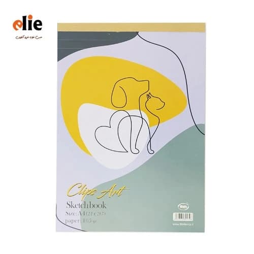 دفتر طراحی A4 کلیپس طرح 003