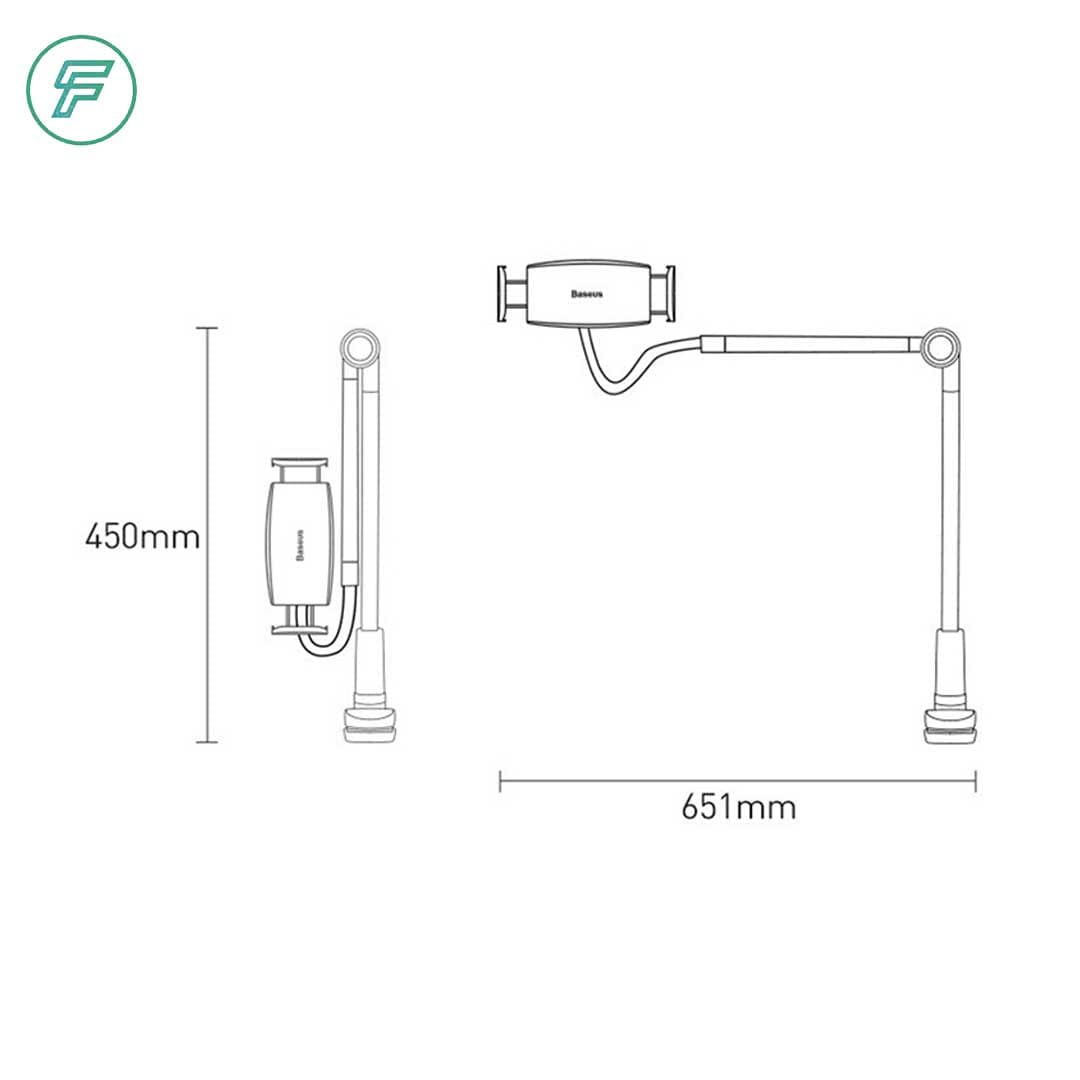 پایه نگهدارنده تبلت باسئوس Baseus SULR-B0S Otaku Life Rotary adjustment lazy LUZQ000013 — تصویر ۵