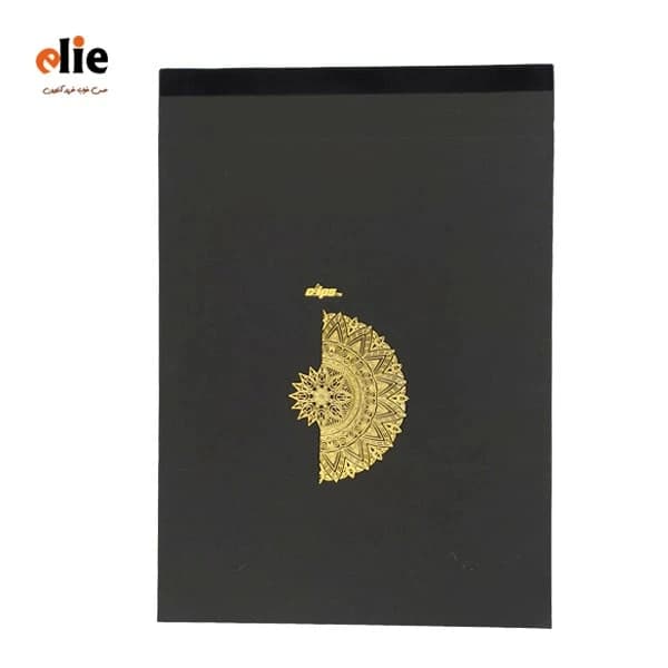 دفتر طراحی A4 کرافت و سیاه برگ کلیپس طرح 40