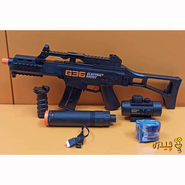 اسباب بازی تفنگ شارژی تیر ژله ای مدل G36C کد SY6032 — تصویر ۴
