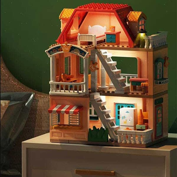 لگو خانه عروسکی 186 تکه فیلو FEELO GENIUS ARCHITECT کد1801 — تصویر ۳