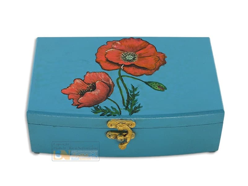 جعبه گل بهاری کد143 چوبی نقاشی شده