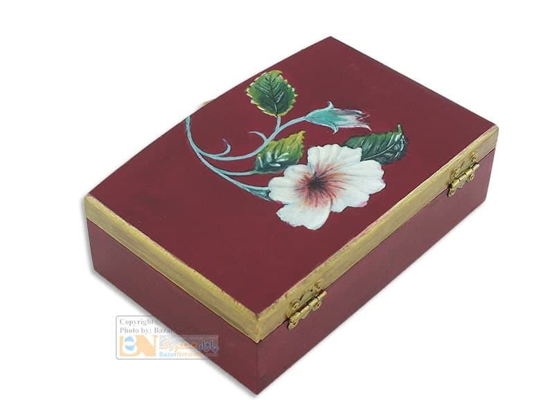 جعبه گل بهاری کد142 چوبی نقاشی شده — تصویر ۲