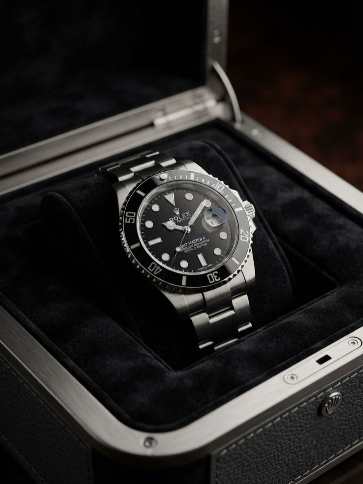 ساعت مچی مردانه رولکس کد 3071 ساعت مردانه رولکس ROLEX کیفیت مستر رنگ ثابت ضد آب فول استیل قفل رولکسی پشت شیشه تقویم تلسکوپی بزل چرخان