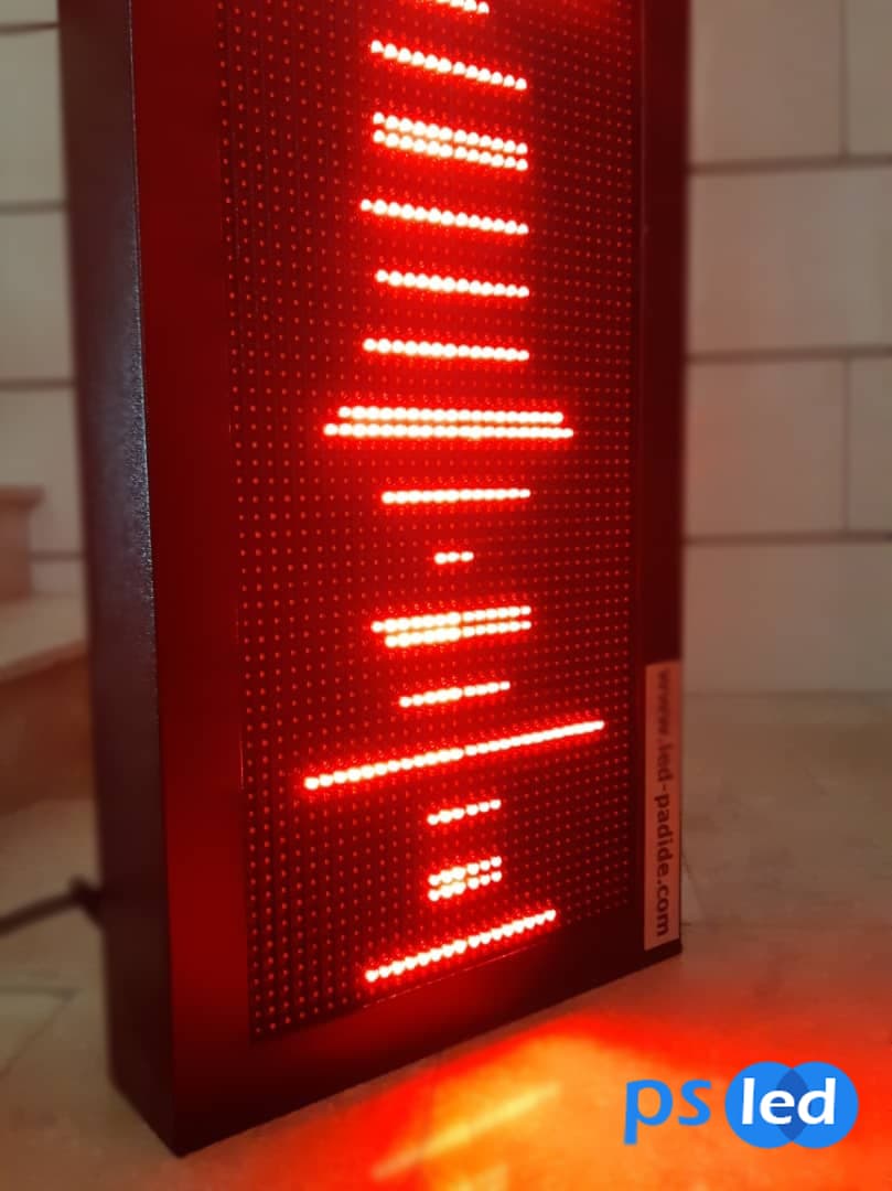 تابلو روان قرمز سایز 106*42 — تصویر ۳