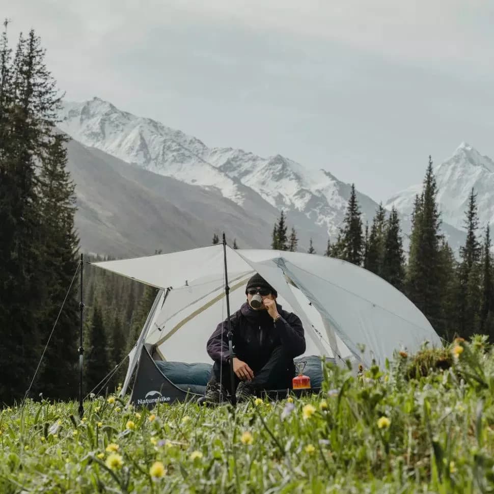 چادر دو نفره فوق سبک نیچرهایک مدل Star River UL hiking | چادر کوهنوردی با وزن ۱۶۰۰ گرم، نایلون ۱۵D سیلیکونی، آلومینیوم Yuksom – مناسب تمامی فصول و بارش‌های شدید — تصویر ۷
