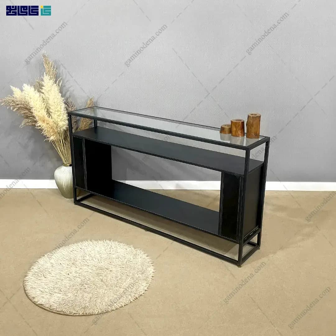 میز کنسول چوب و فلز نیکو — تصویر ۲
