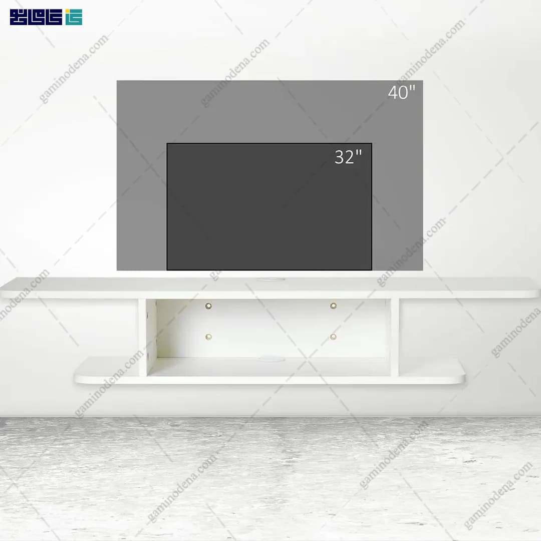 میز تلویزیون دیواری و ساده و شیک برکه — تصویر ۶