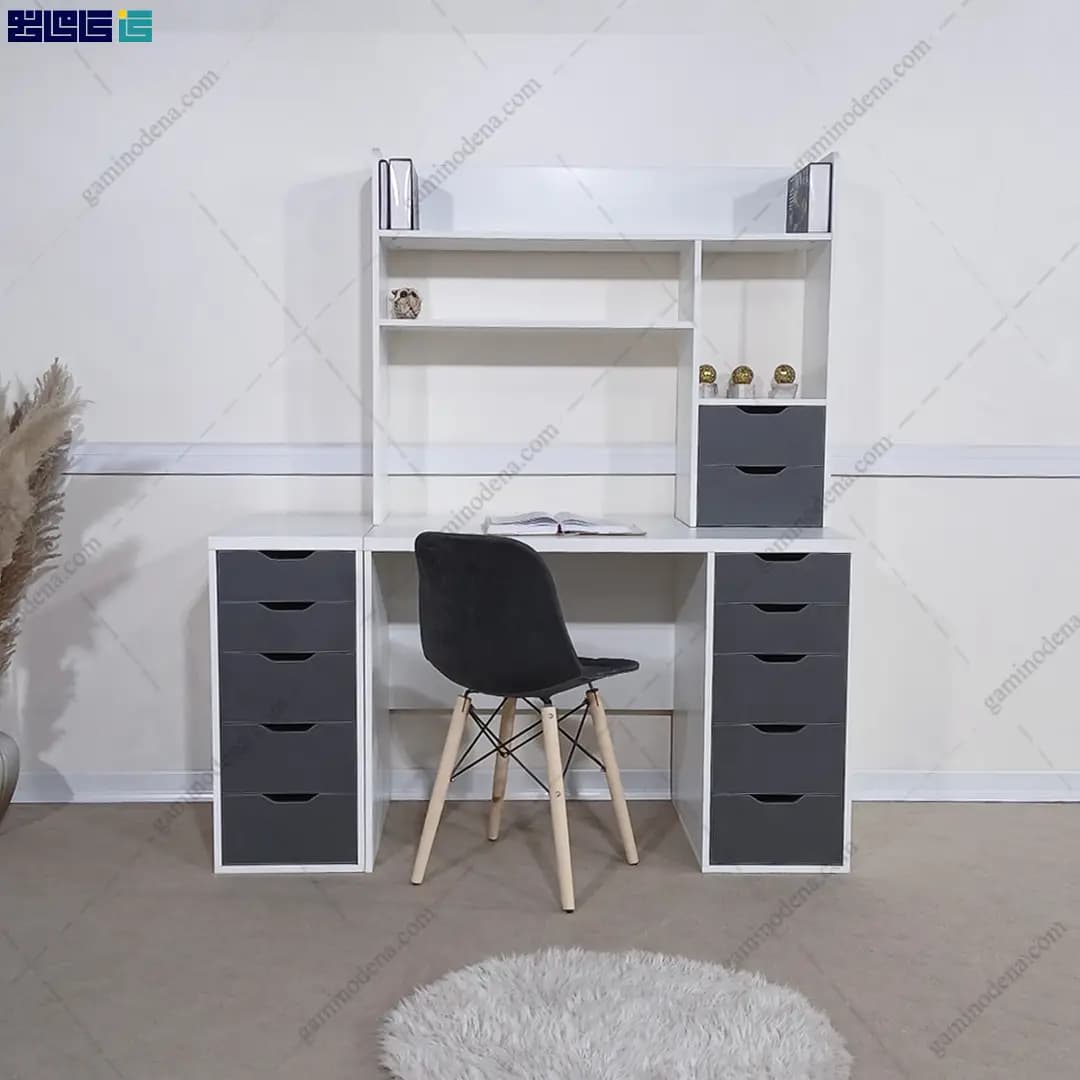میز تحریر کتابخانه دار مدرن بامداد