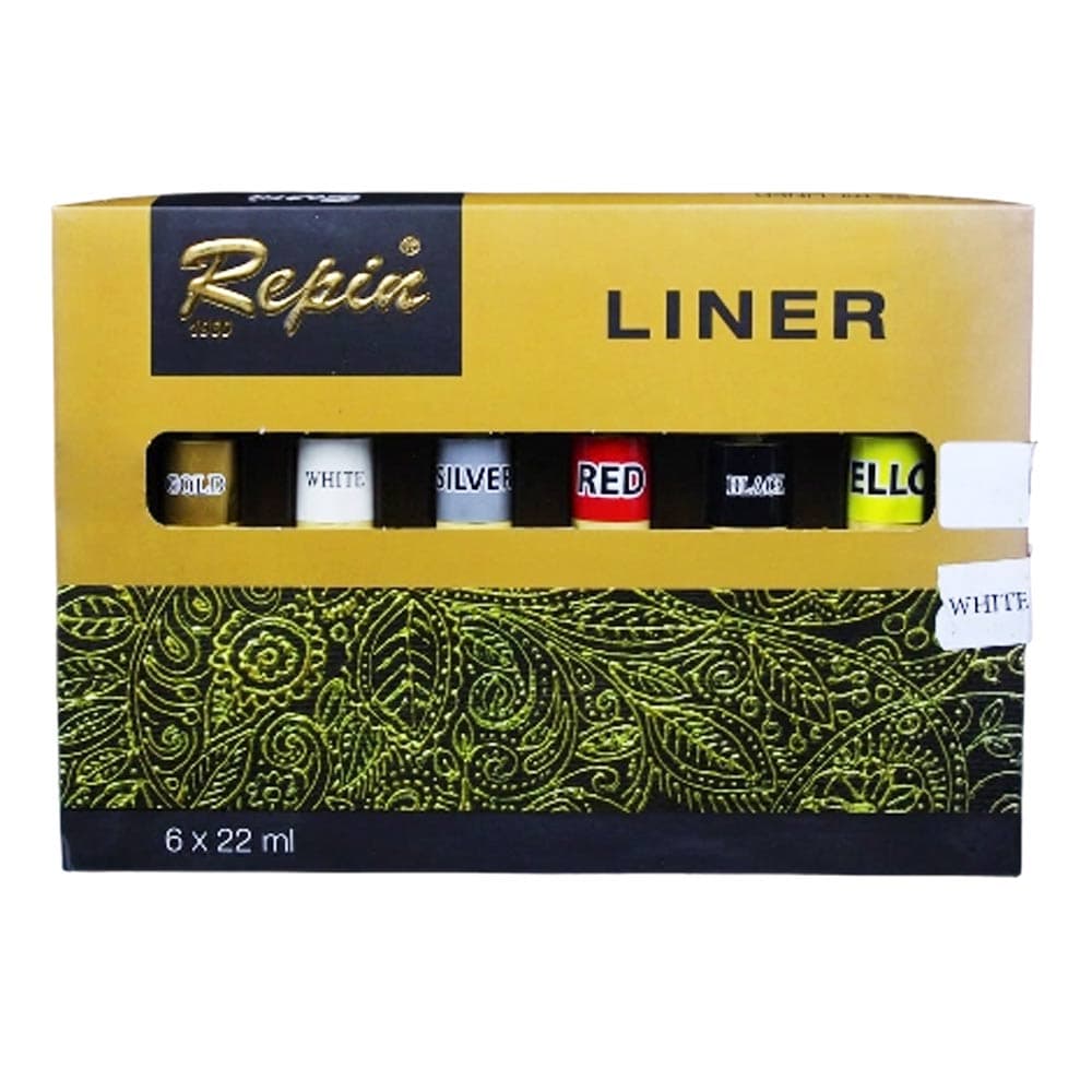 خمیر دورگیر 6 رنگ Liner رپین — تصویر ۲