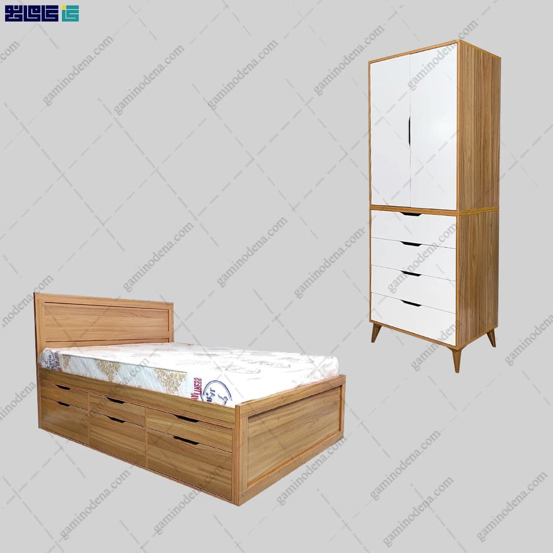 ست کمد و تخت خواب نیهان