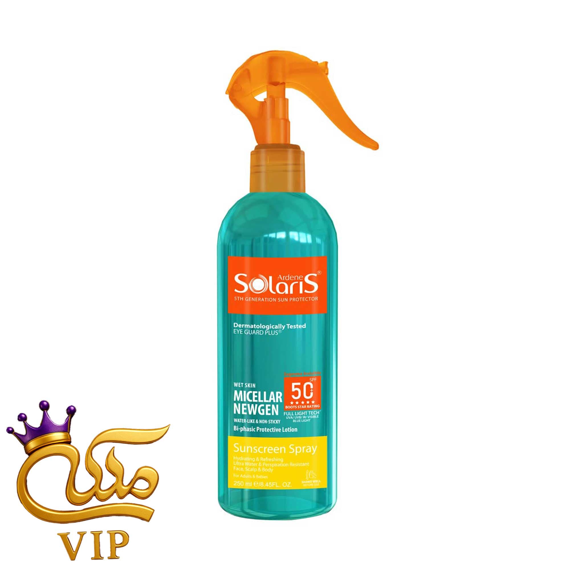 لوسیون ضد آفتاب دو فاز سولاریس مدل Micellar Newgen حجم 250 میلی لیتر — تصویر ۲