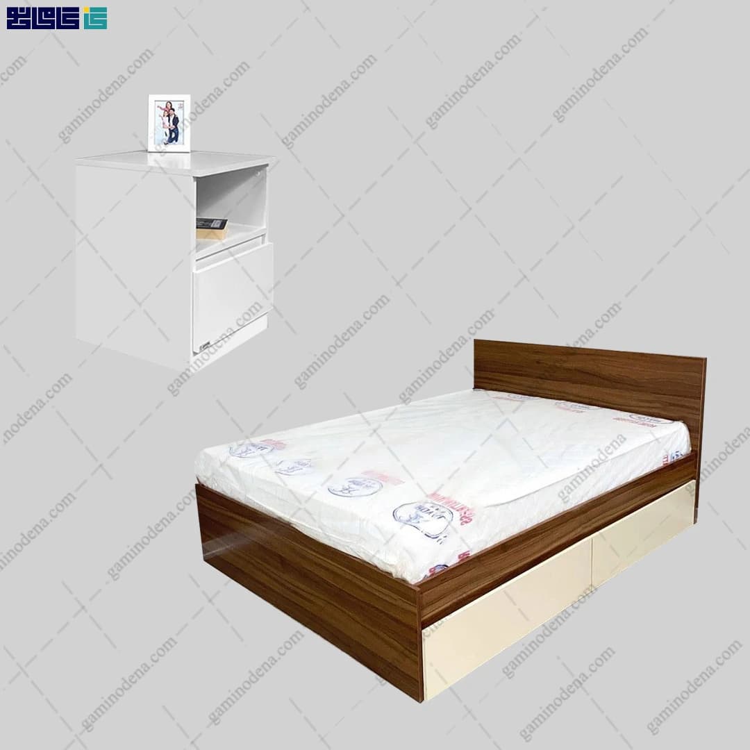 ست تخت خواب و پاتختی نلین