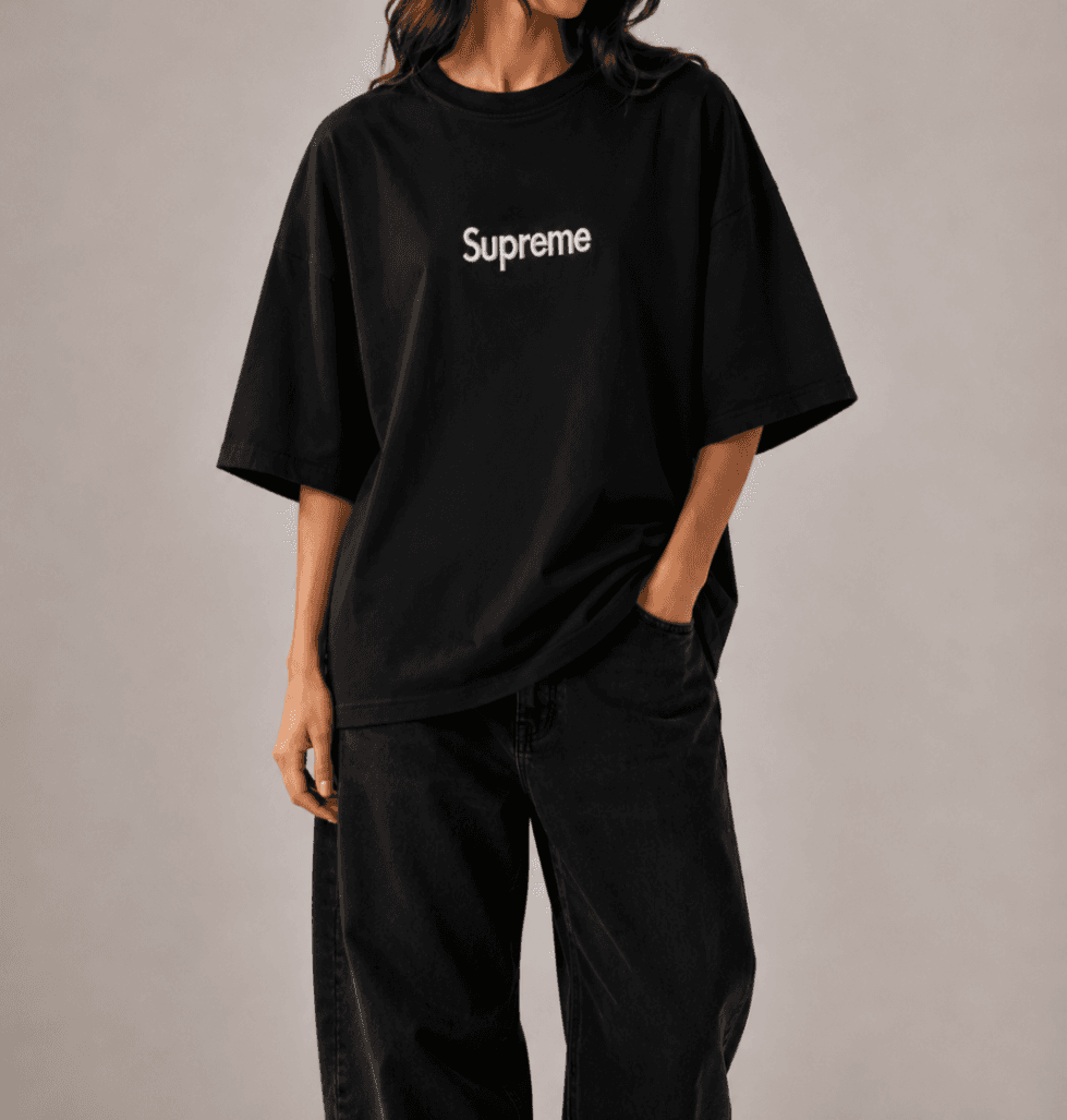 تیشرت زنانه وارداتی مدل Supreme مدل باکسی کد 2058 — تصویر ۴