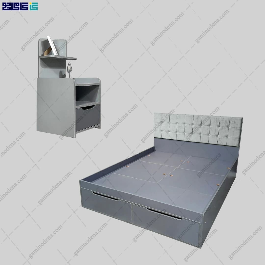 ست تخت خواب و پاتختی حلما