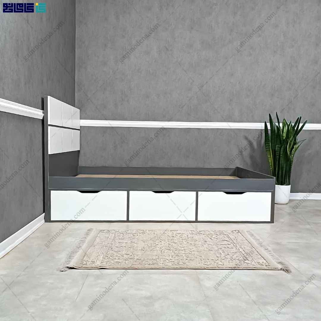 تخت خواب مدرن و کشودار آنیتا 120 — تصویر ۵