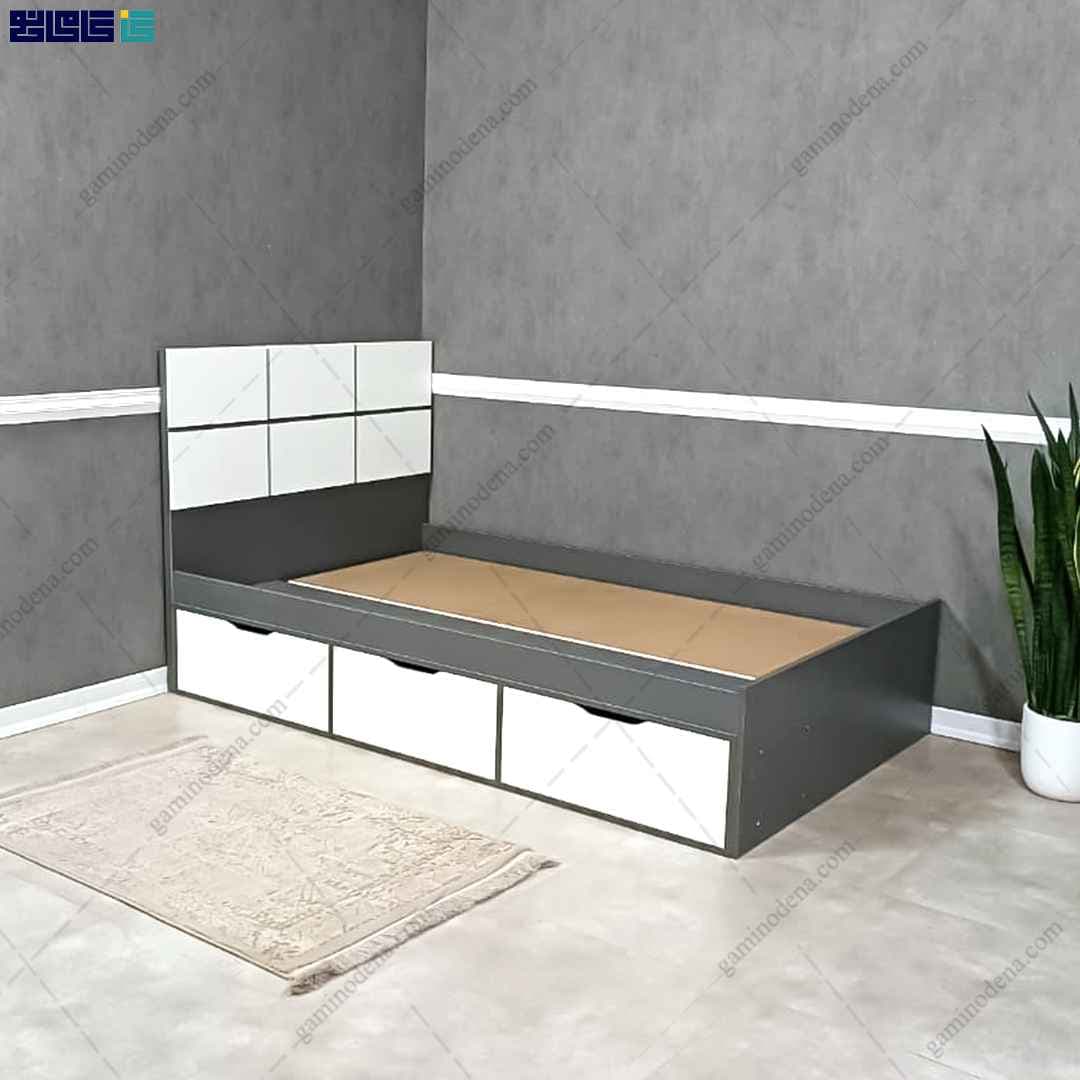 تخت خواب مدرن و کشودار آنیتا 120