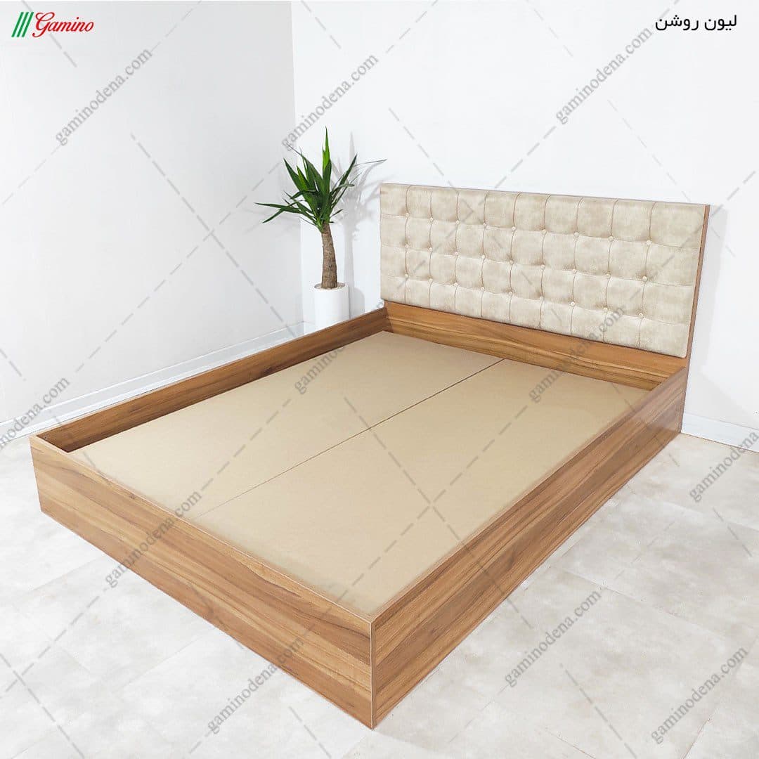 تخت خواب لمسه دار ساده دموی 120 — تصویر ۵