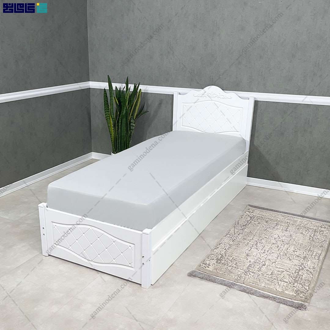 تخت خواب کشودار وکیوم آیلار یک نفره
