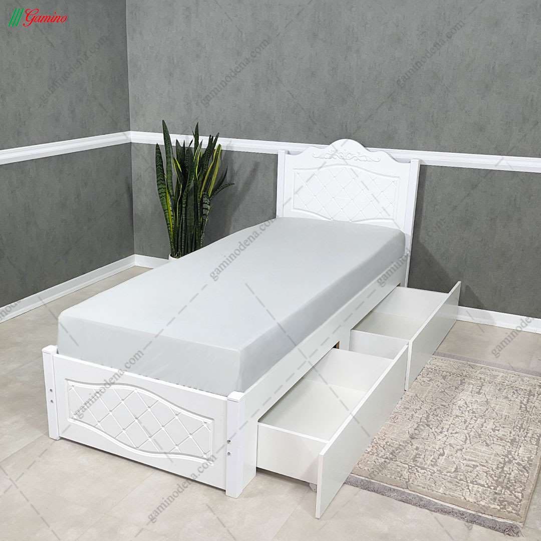 تخت خواب کشودار وکیوم آیلار یک نفره — تصویر ۲