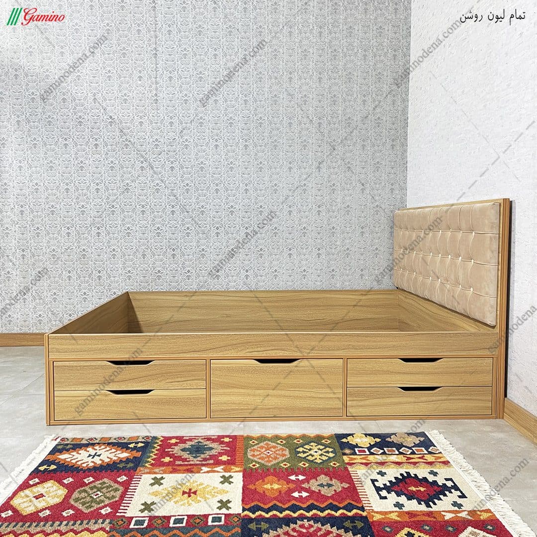 تخت خواب پسرانه کشودار مدرن اردیبهشت 120 — تصویر ۵