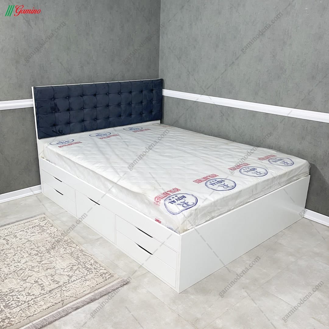 تخت خواب پسرانه کشودار مدرن اردیبهشت 120 — تصویر ۲