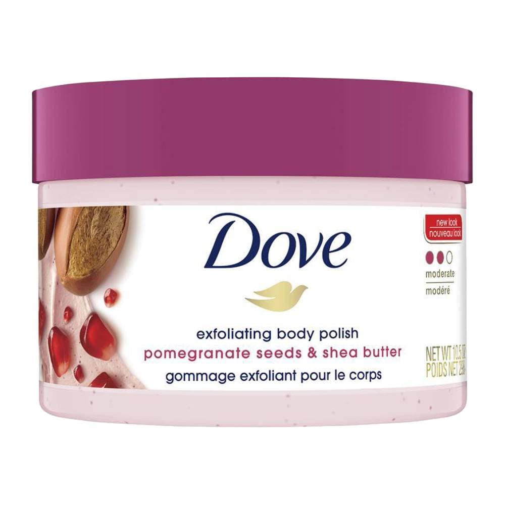 اسکراب و پولیش داو مدل Pomegranate Seeds & Shea Butter حجم 298 میلی لیتر — تصویر ۲
