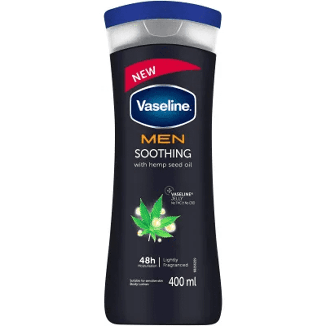 لوسیون بدن وازلین مدل Men Soothing حجم 400 میلی لیتر — تصویر ۳