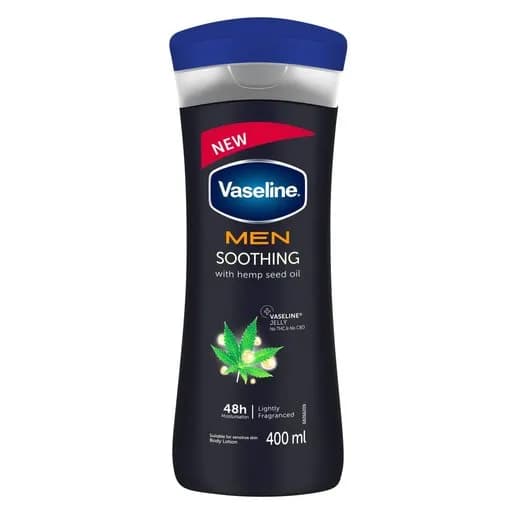 لوسیون بدن وازلین مدل Men Soothing حجم 400 میلی لیتر — تصویر ۴