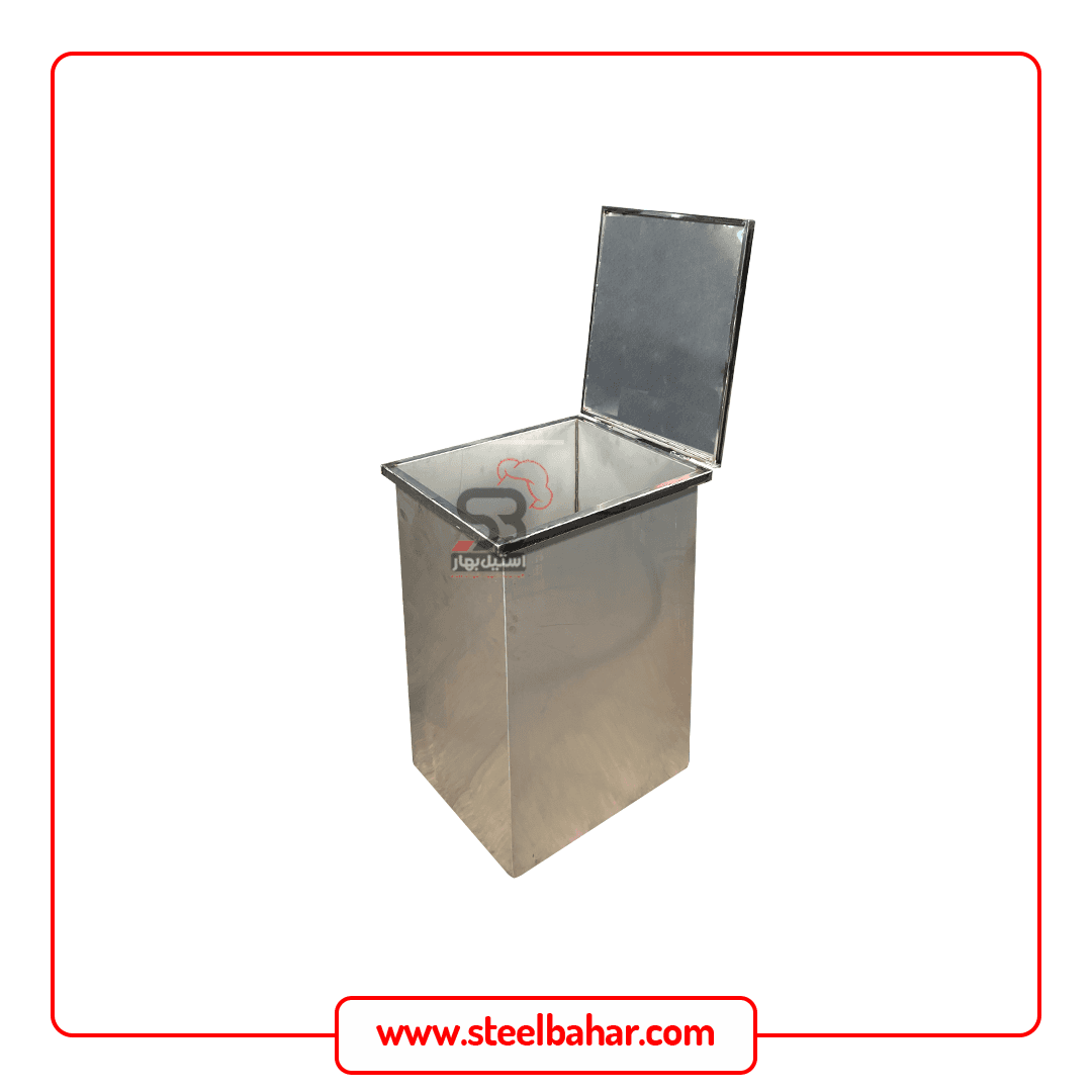سطل زباله استیل | سطل زباله ضدزنگ با کیفیت و دوام بالا — تصویر ۲