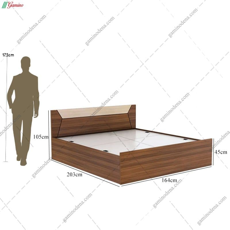 ست تخت خواب و دراور ساده و شیک لیزا — تصویر ۶
