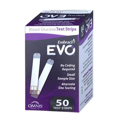 نوار تست قند خون اوو 50 عددی embrace evo
