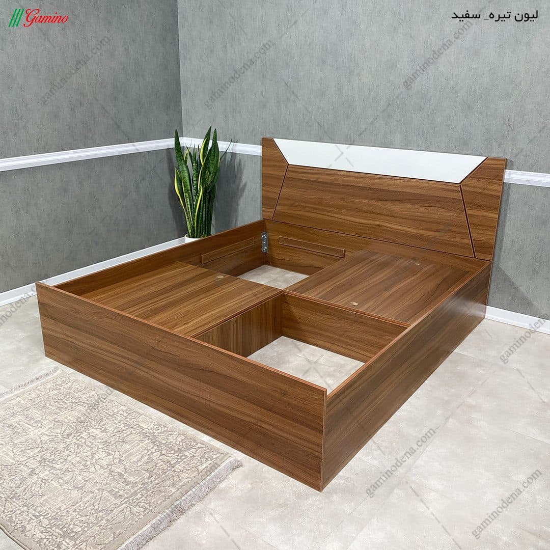 ست تخت خواب و پاتختی مدرن نورا — تصویر ۲