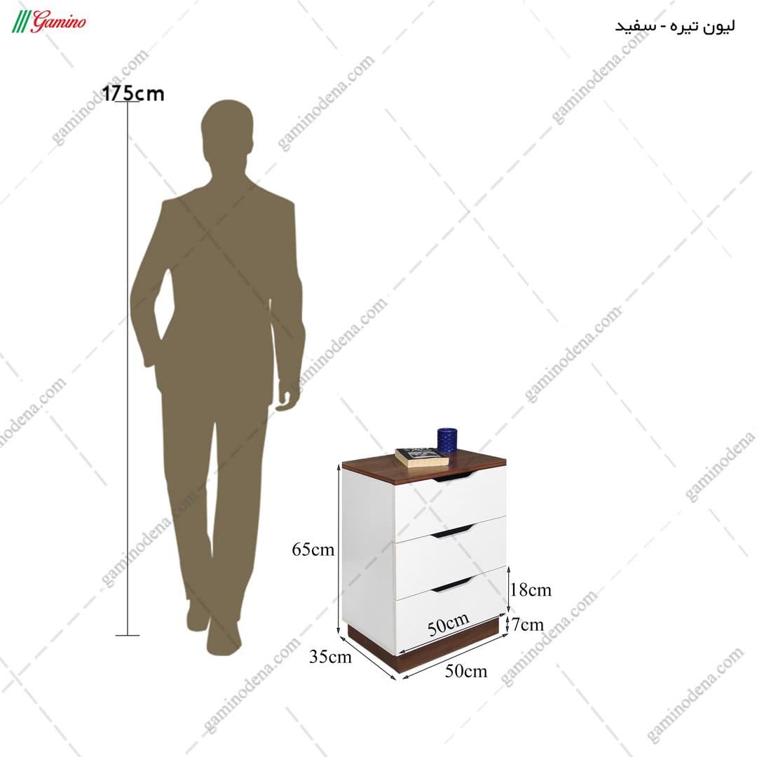 ست تخت خواب و پاتختی مدرن نورا — تصویر ۸