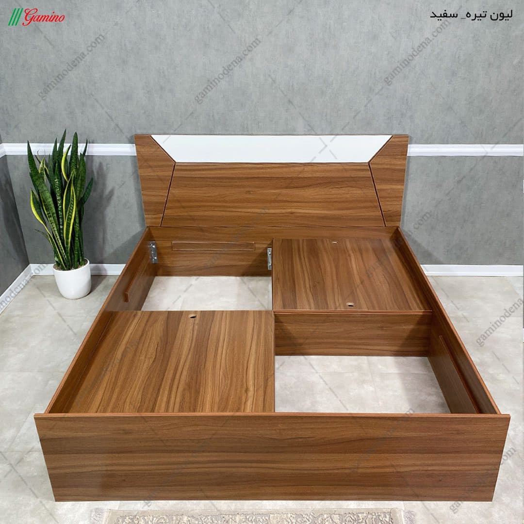 ست تخت خواب و پاتختی مدرن نورا — تصویر ۳