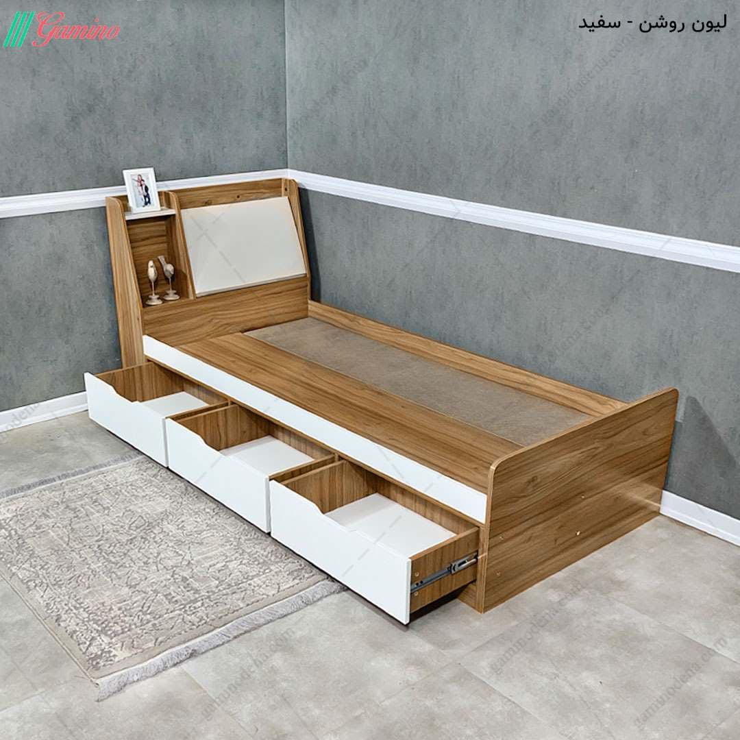 ست تخت خواب و دراور کشودار مهناز — تصویر ۳