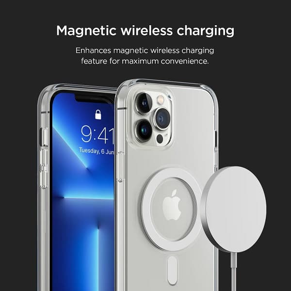 کاور شفاف گوشی اپل آیفون 13 پرو مکس مدل MagSafe — تصویر ۳