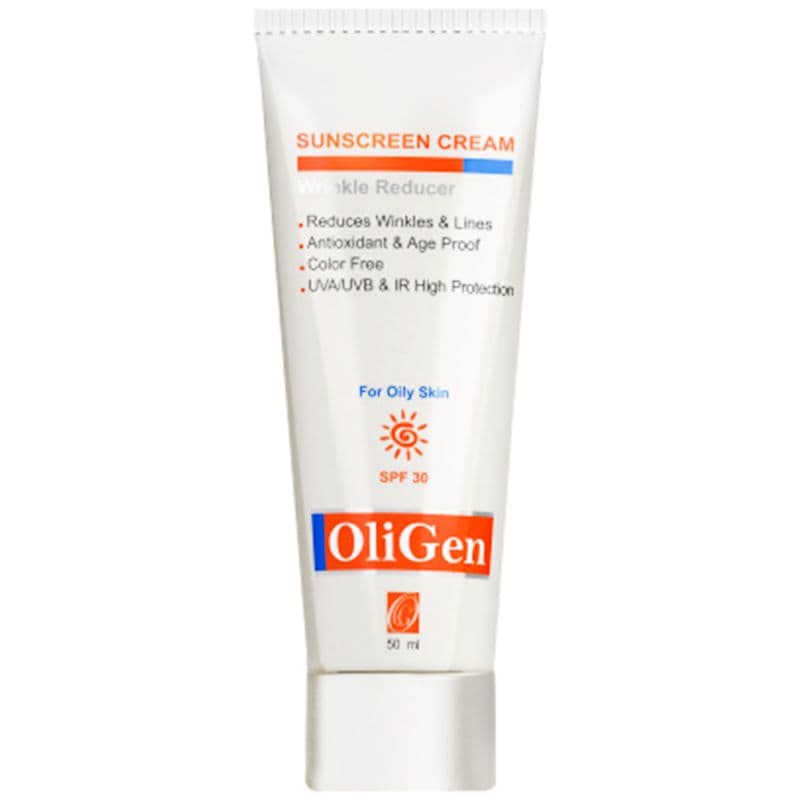 کرم ضد آفتاب و ضد چروک الی ژن پوست چرب و جوش دار _۵۰میل_ SPF30