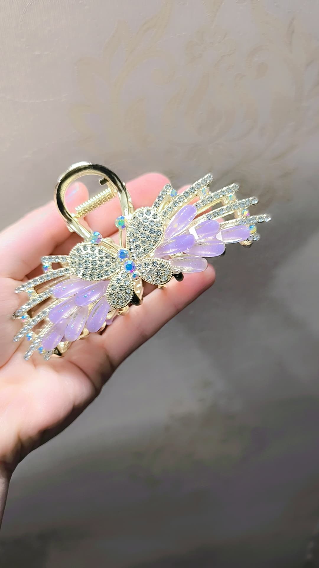 کلیپس مجلسی پروانه کریستالی زایا — تصویر ۴