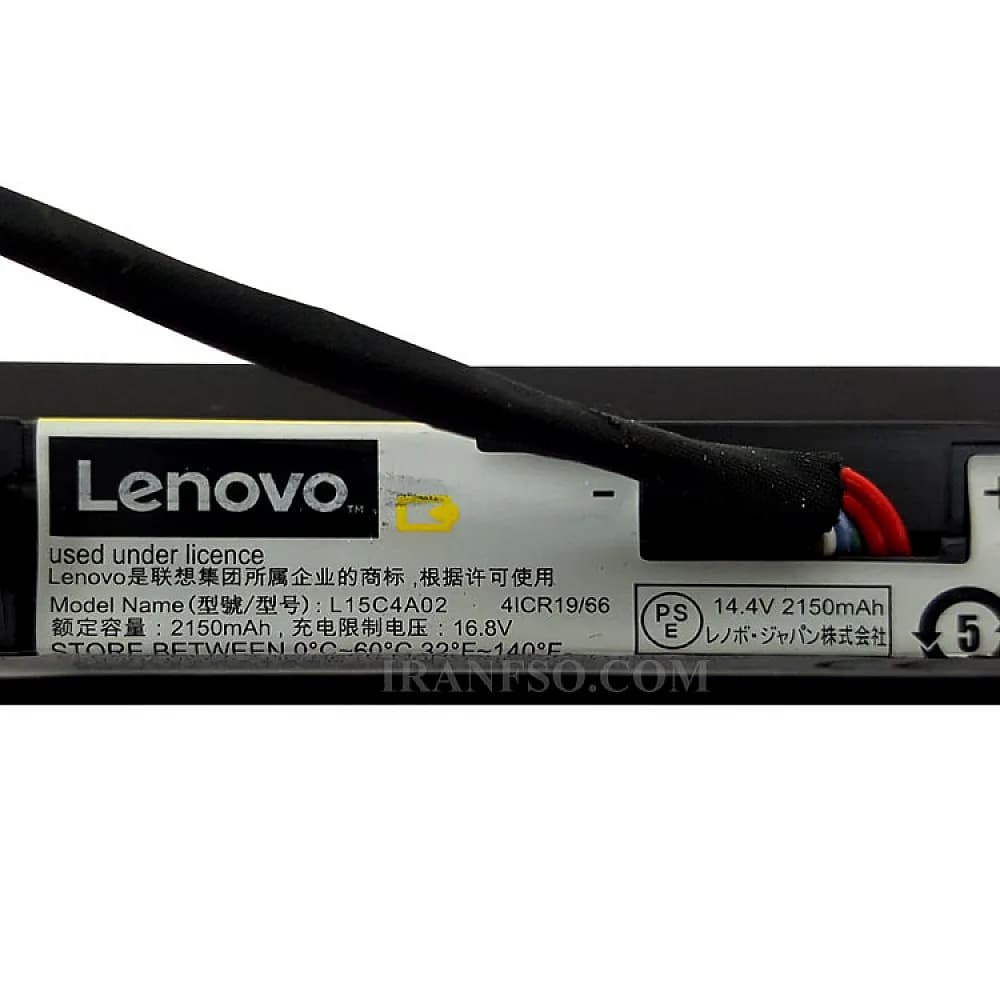 باتری لپ تاپ لنوو IdeaPad V310 مشکی-داخلی اورجینال — تصویر ۳