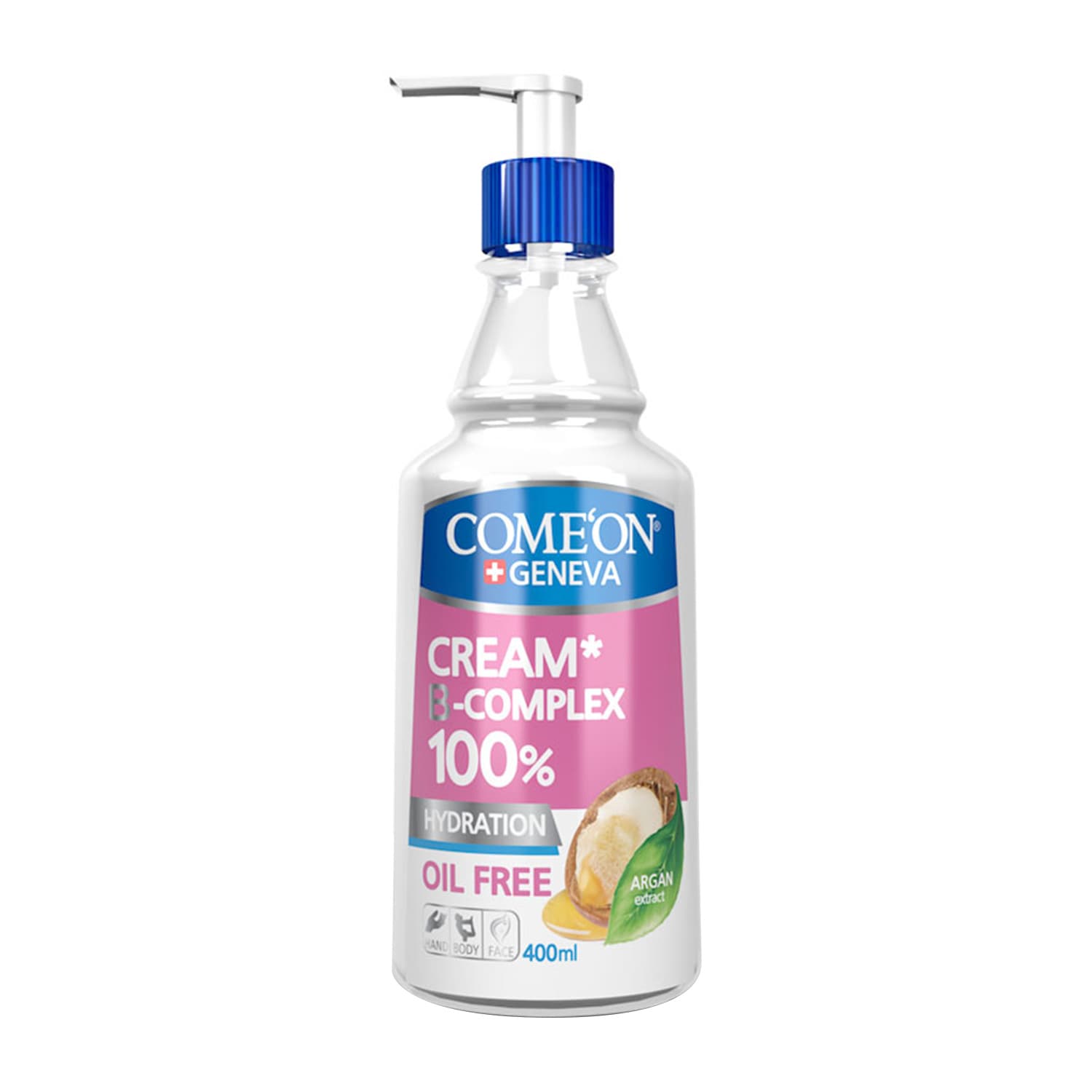 کرم مرطوب کننده کامان حاوی ب کمپلکس و عصاره آرگان 400ml