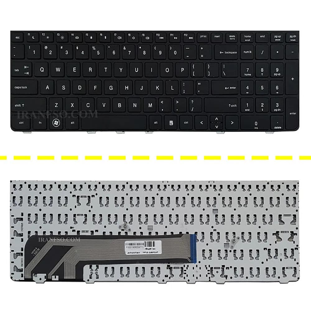 کیبرد لپ تاپ اچ پی ProBook 4530 مشکی-با فریم — تصویر ۲