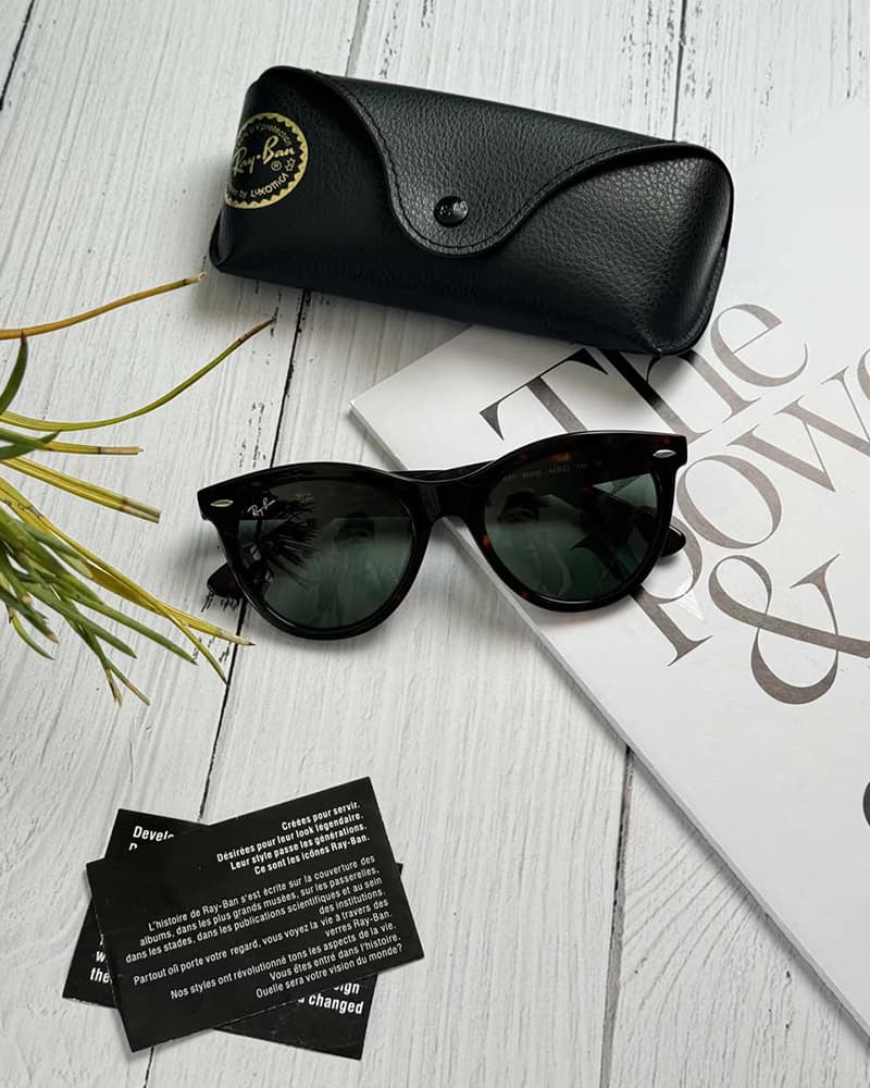 عینک آفتابی اورجینال اسپرت ریبن ویفرر پلاریزه مدل RayBan RB2241 WAYFARER WAY — تصویر ۱۲